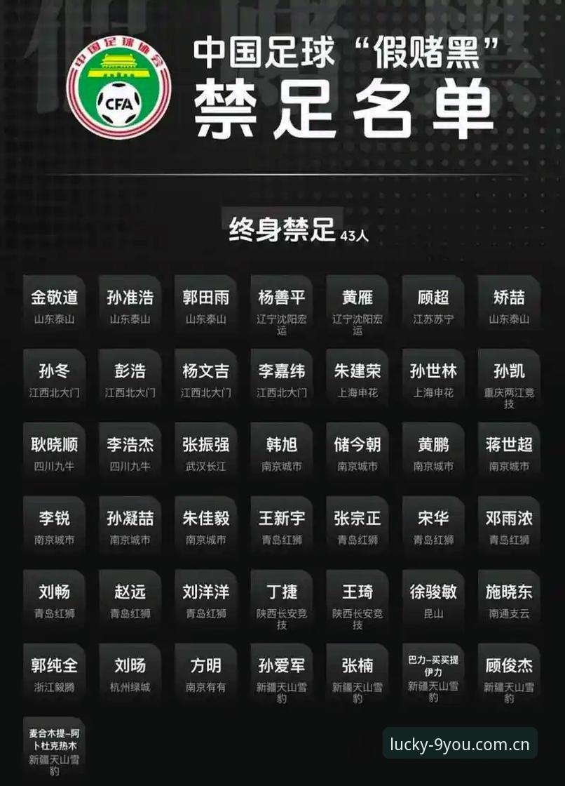 中国足球禁足名单深度评测：从行业震荡看体育诚信体系重建